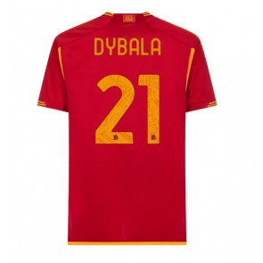 AS Roma Paulo Dybala #21 Domaci Dres 2023-24 Kratak Rukavima